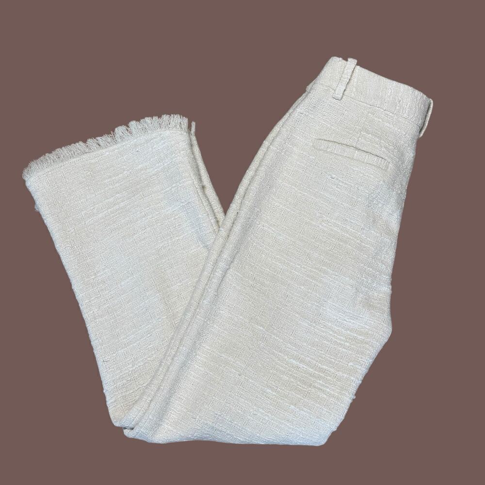 BY MALENE BIRGER Ivory Nadihas Bouclé Crop Trousers Size 6 / 27" NWT - Picture 13 of 16